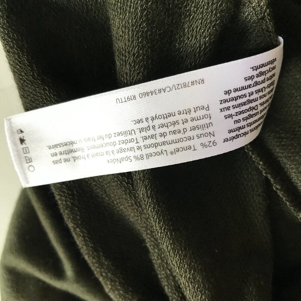 NWT Eileen Fisher Tencel Stretch Terry Dress Womens Large P Petite LP Green NEW - Picture 7 of 11